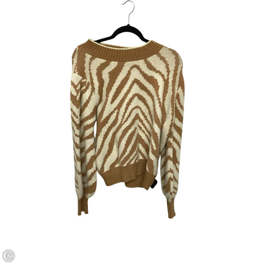Sweater By Clothes Mentor In Tan, Size: S