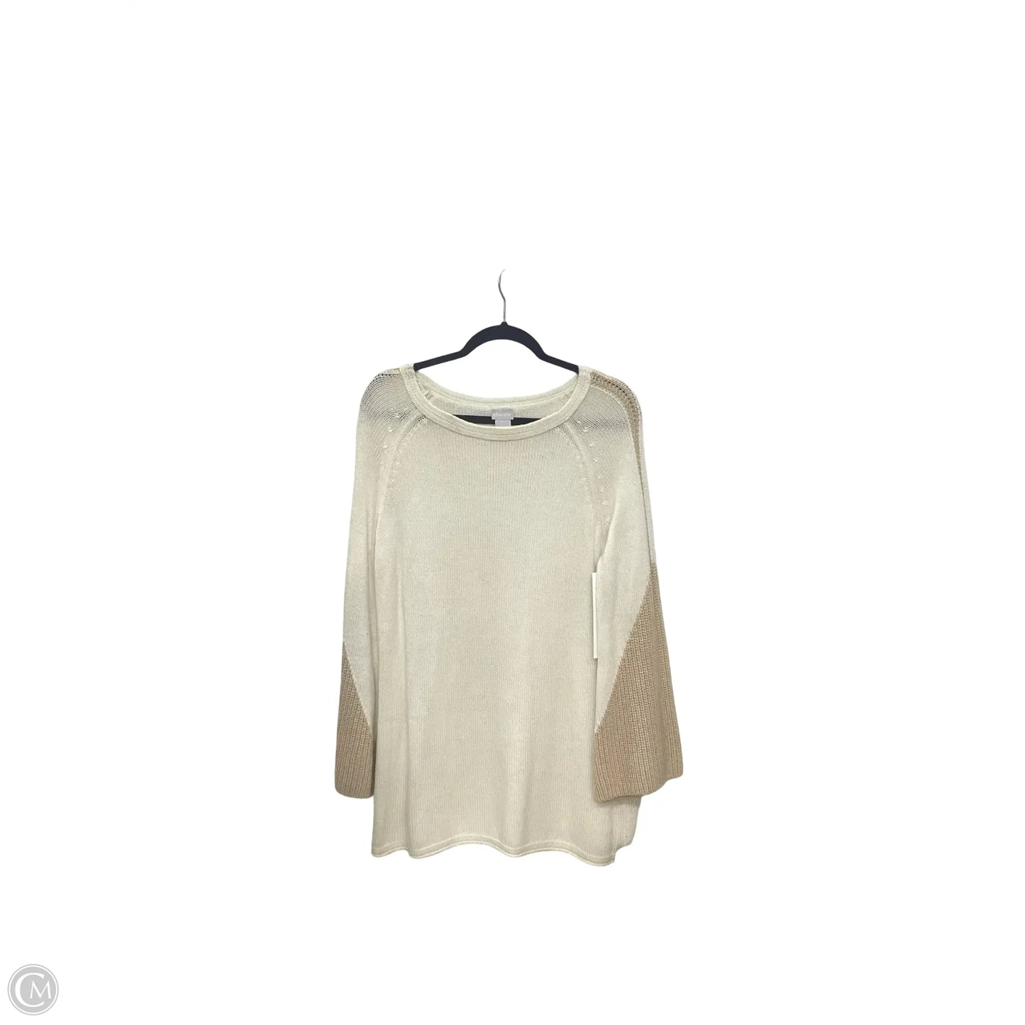 Sweater By Chicos In Cream, Size: M