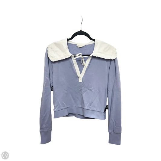 Top Long Sleeve By Anthropologie In Purple, Size: Xs