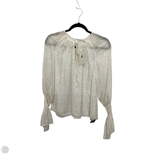 Blouse Long Sleeve By Ramy Brook In Cream, Size: Xs