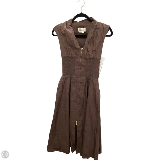 Dress Casual Maxi By Anthropologie In Brown, Size: Xs