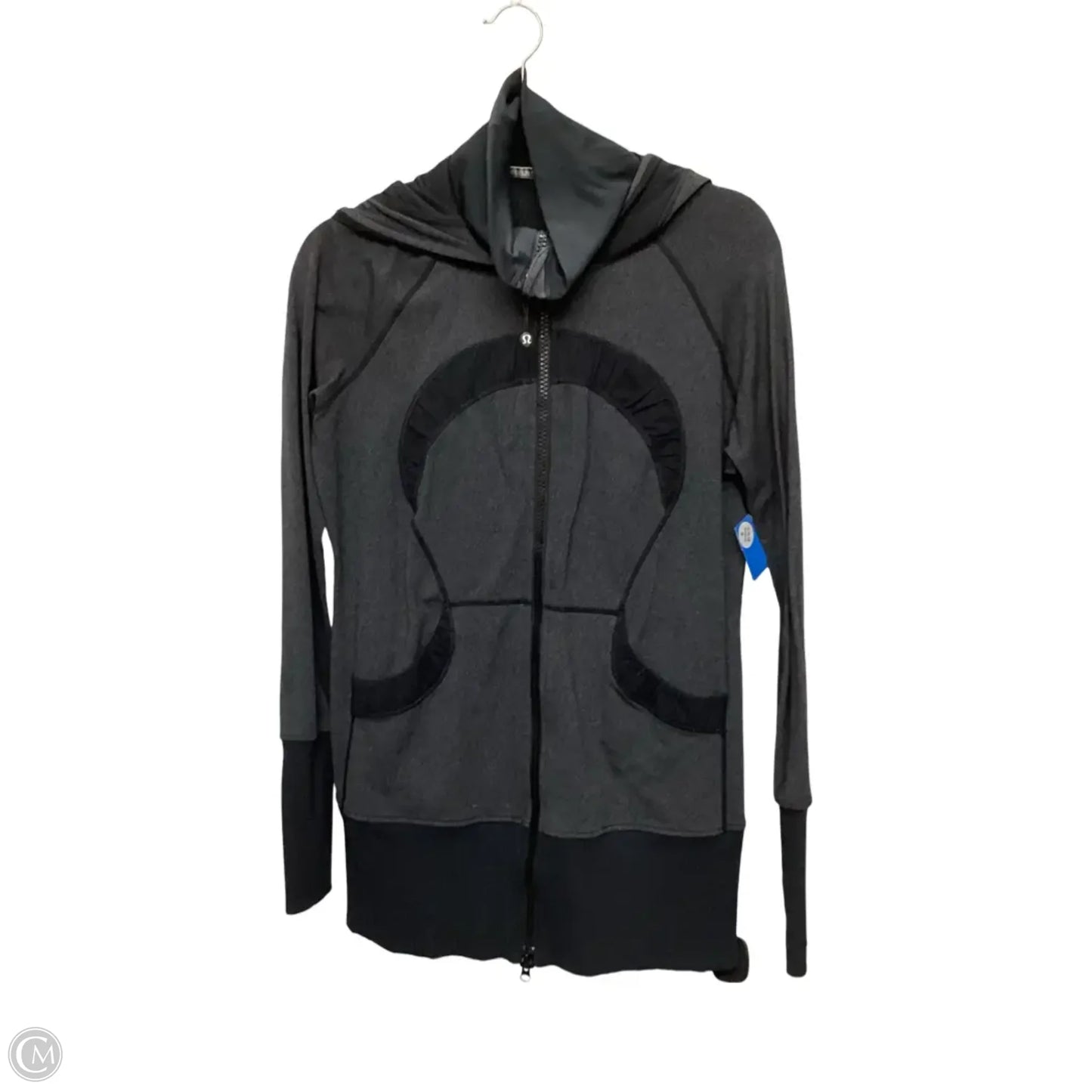 Athletic Jacket By Lululemon In Grey, Size: 10