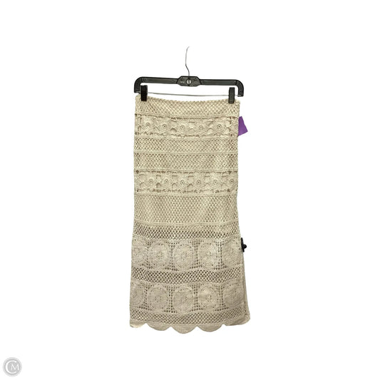 Skirt Midi By Idem Ditto In Tan, Size: S