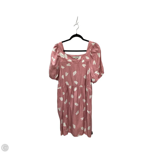 Dress Casual Short By Loft In Pink, Size: Xl