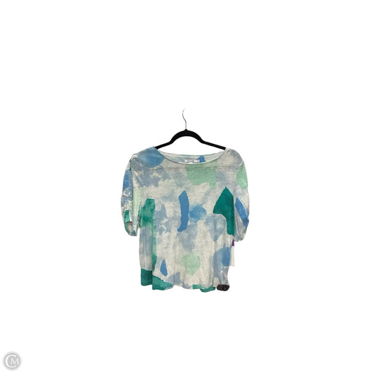 Blouse Short Sleeve By Chicos In Multi-colored, Size: 2