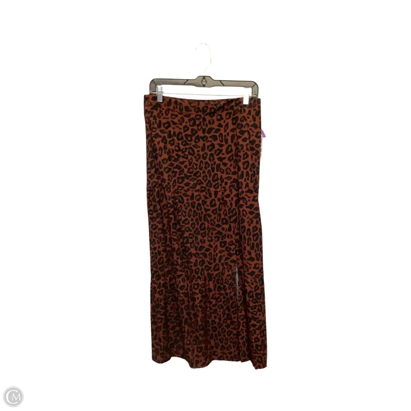 Skirt Midi By Nine West In Animal Print, Size: M