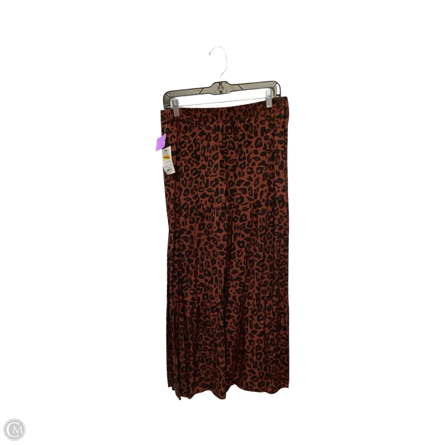 Skirt Midi By Nine West In Animal Print, Size: M