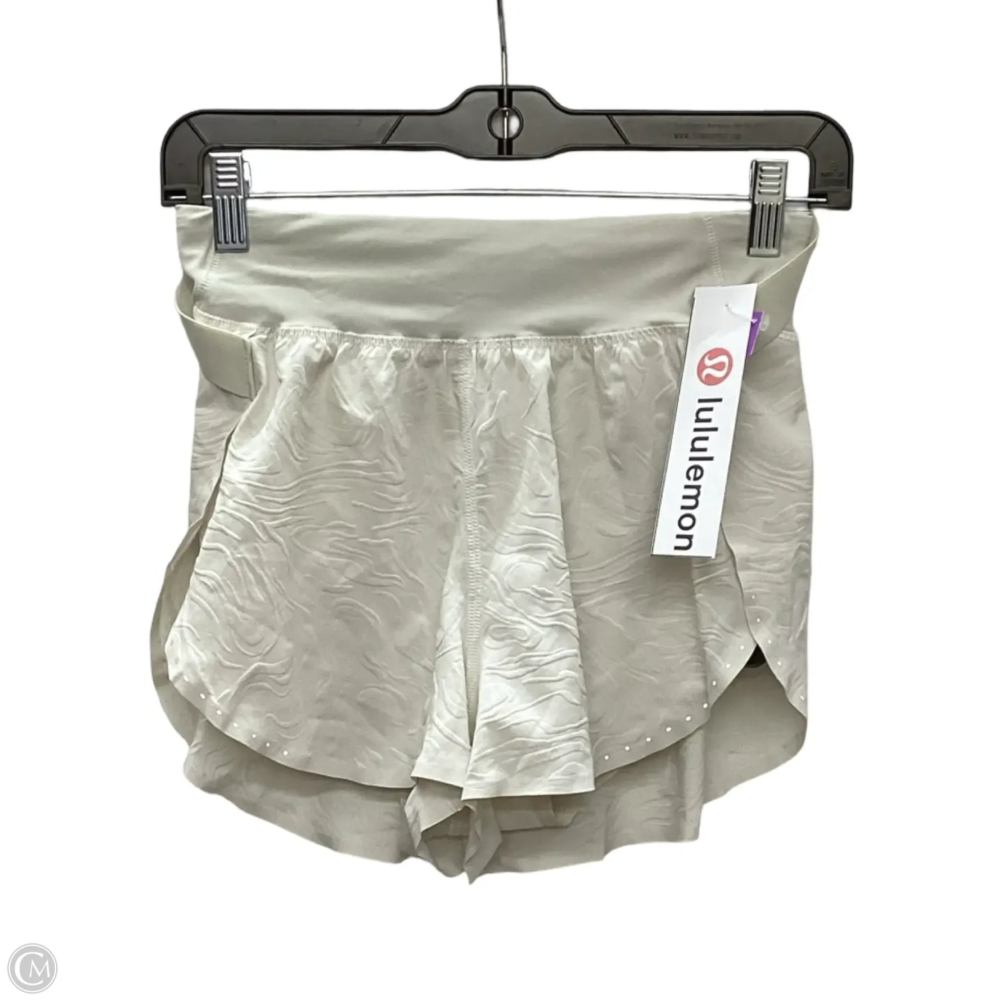 Athletic Shorts By Lululemon In Cream, Size: 2