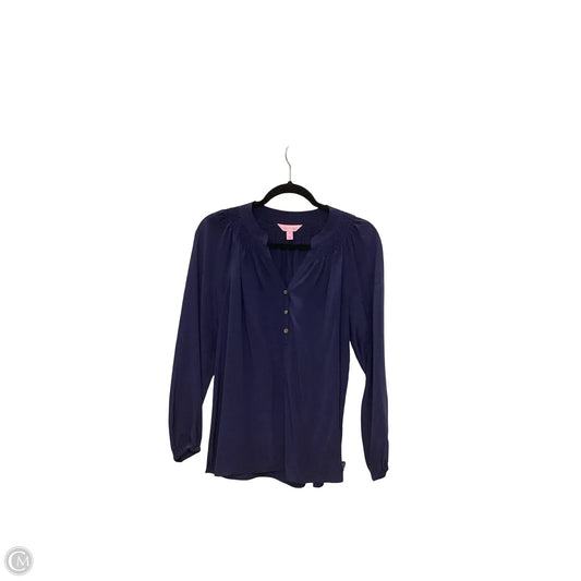 Blouse Designer By Lilly Pulitzer In Navy, Size: S
