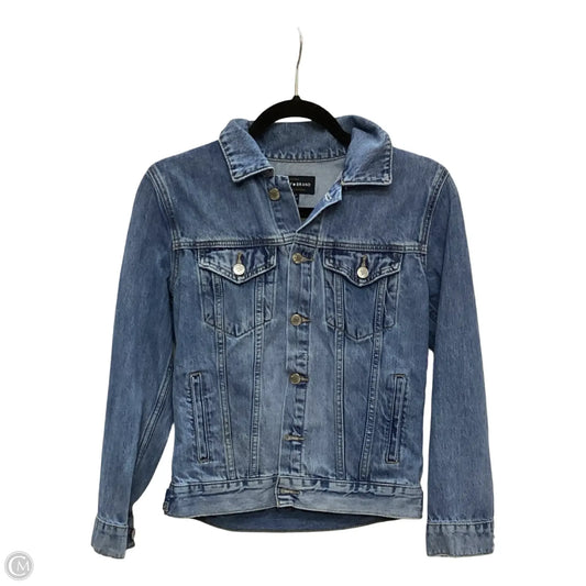 Jacket Denim By Lucky Brand In Blue Denim, Size: S
