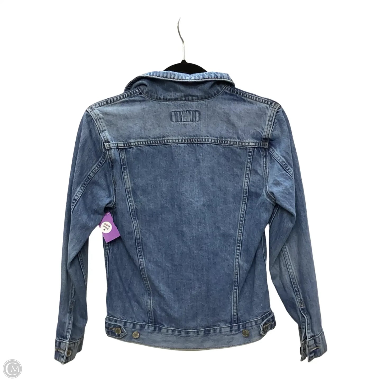 Jacket Denim By Lucky Brand In Blue Denim, Size: S