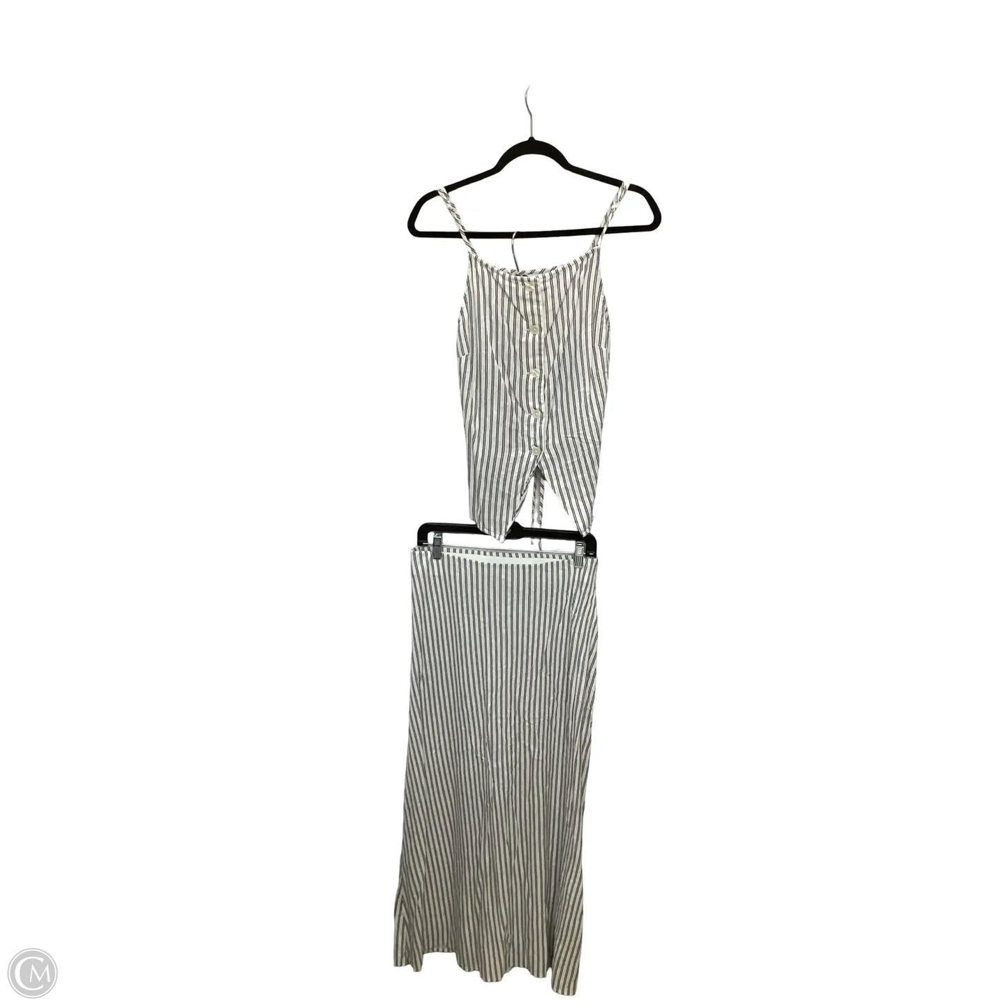 Skirt Set 2pc By A New Day In Striped Pattern, Size: M