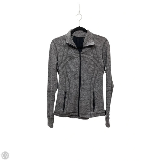 Athletic Jacket By Lululemon In Grey, Size: 10