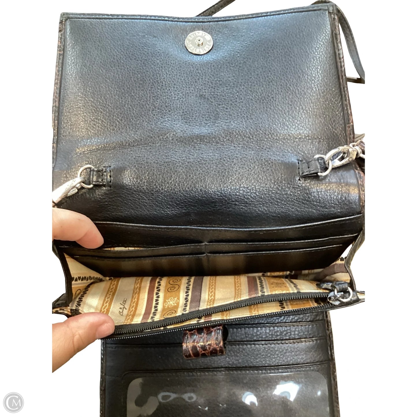 Crossbody Leather By Brighton, Size: Medium