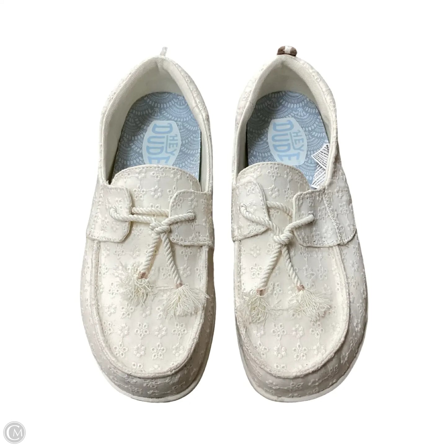 Shoes Flats By Hey Dude In White, Size: 8