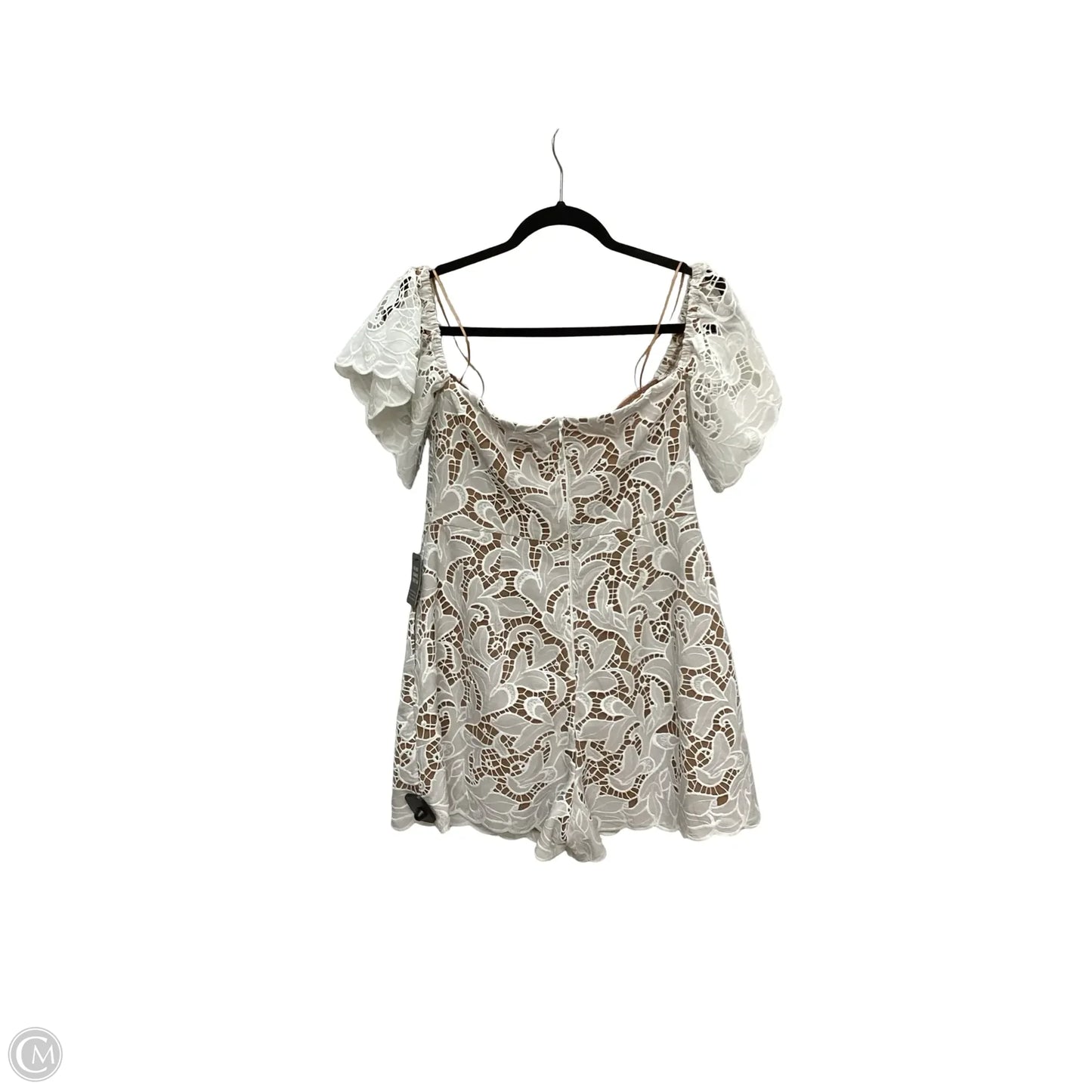 Romper By Express In White, Size: M