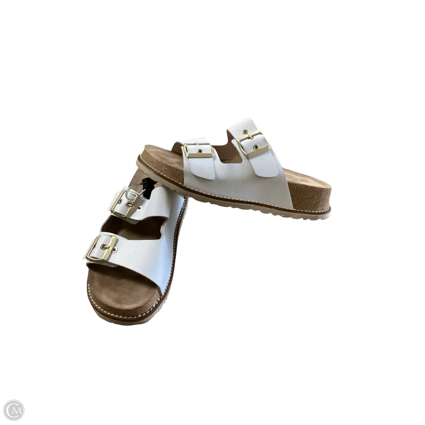 Sandals Heels Platform By Yokono In White, Size: 9