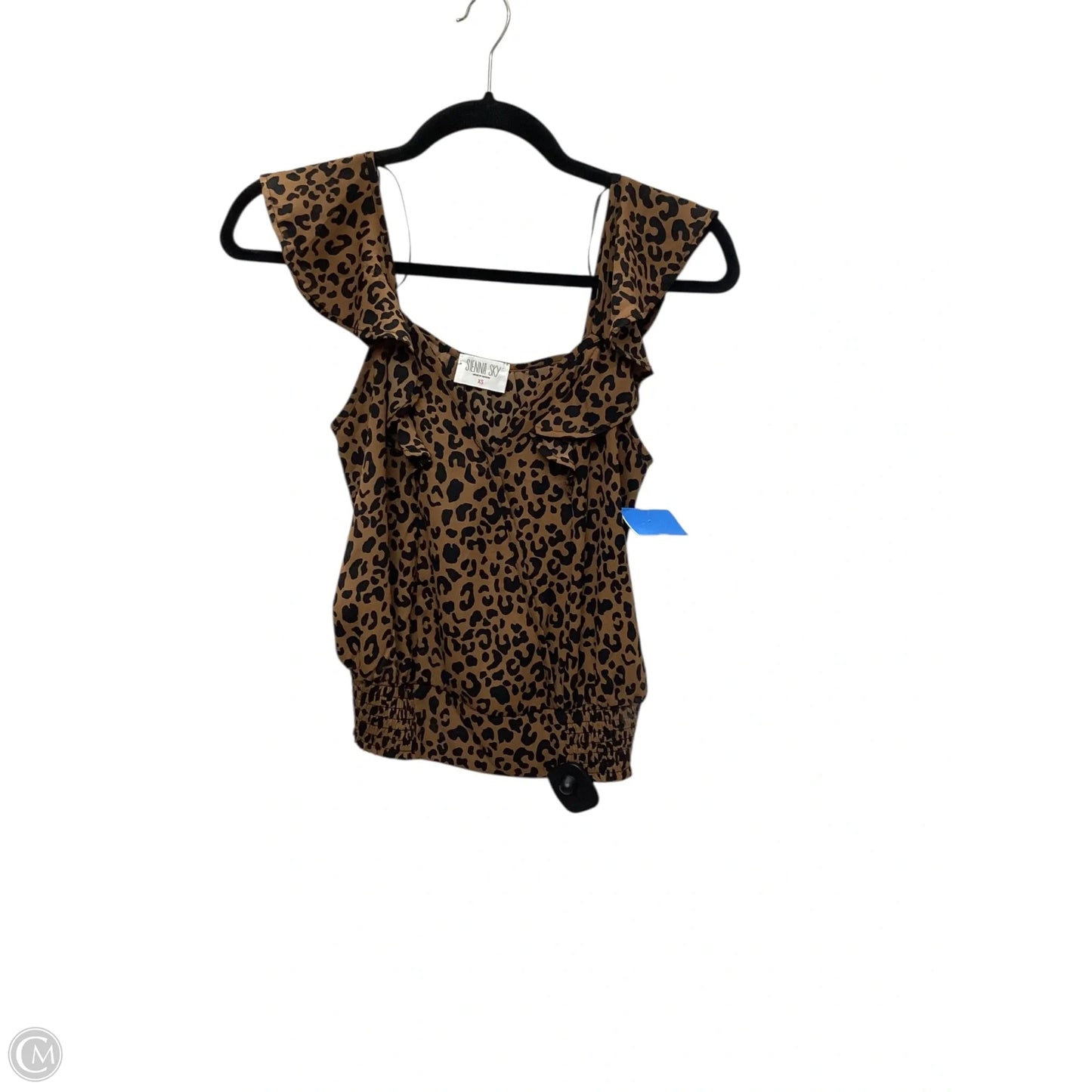 Blouse 3/4 Sleeve By Sienna Sky In Animal Print, Size: Xs