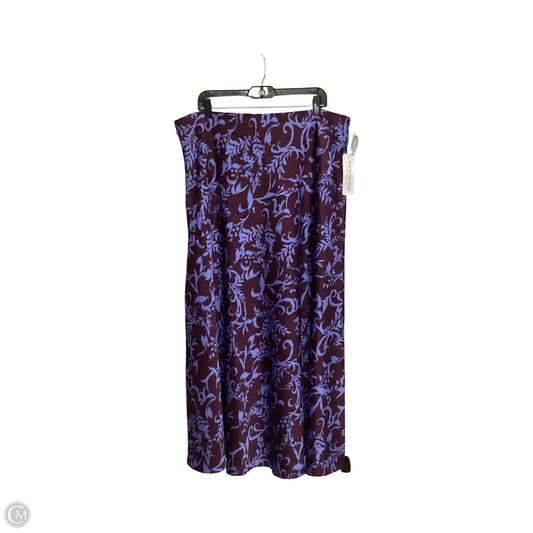 Skirt Midi By Soft Surroundings In Purple, Size: 1x