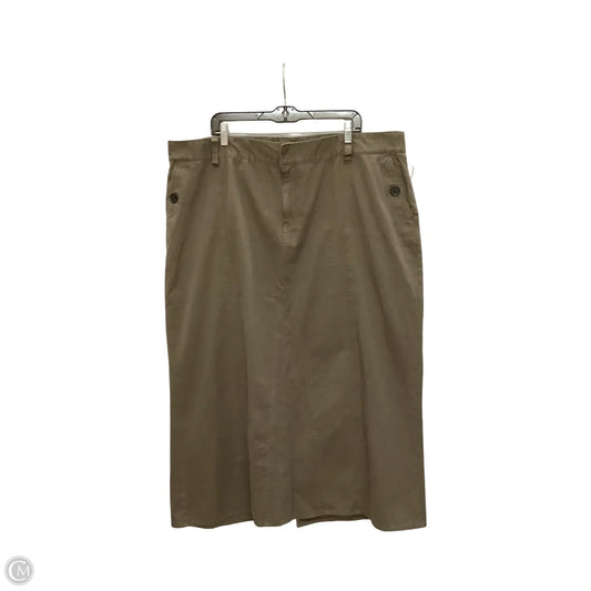 Skirt Midi By Tommy Hilfiger In Brown, Size: 3x
