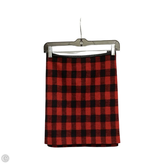 Skirt Mini & Short By Madewell In Plaid Pattern, Size: 8