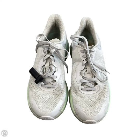 Shoes Athletic By Lululemon In Cream & Green, Size: 8