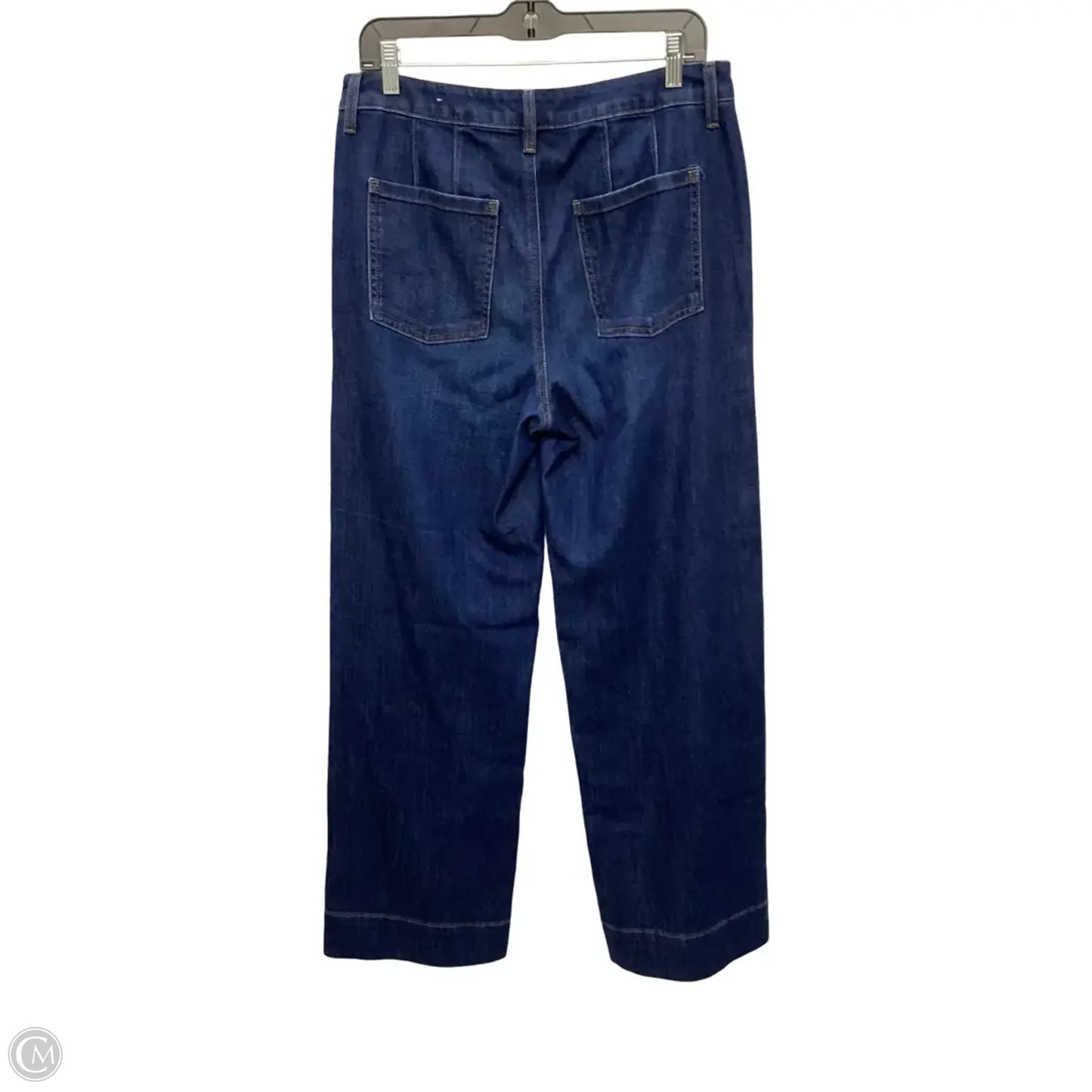 Jeans Wide Leg By Chicos In Blue Denim, Size: 8