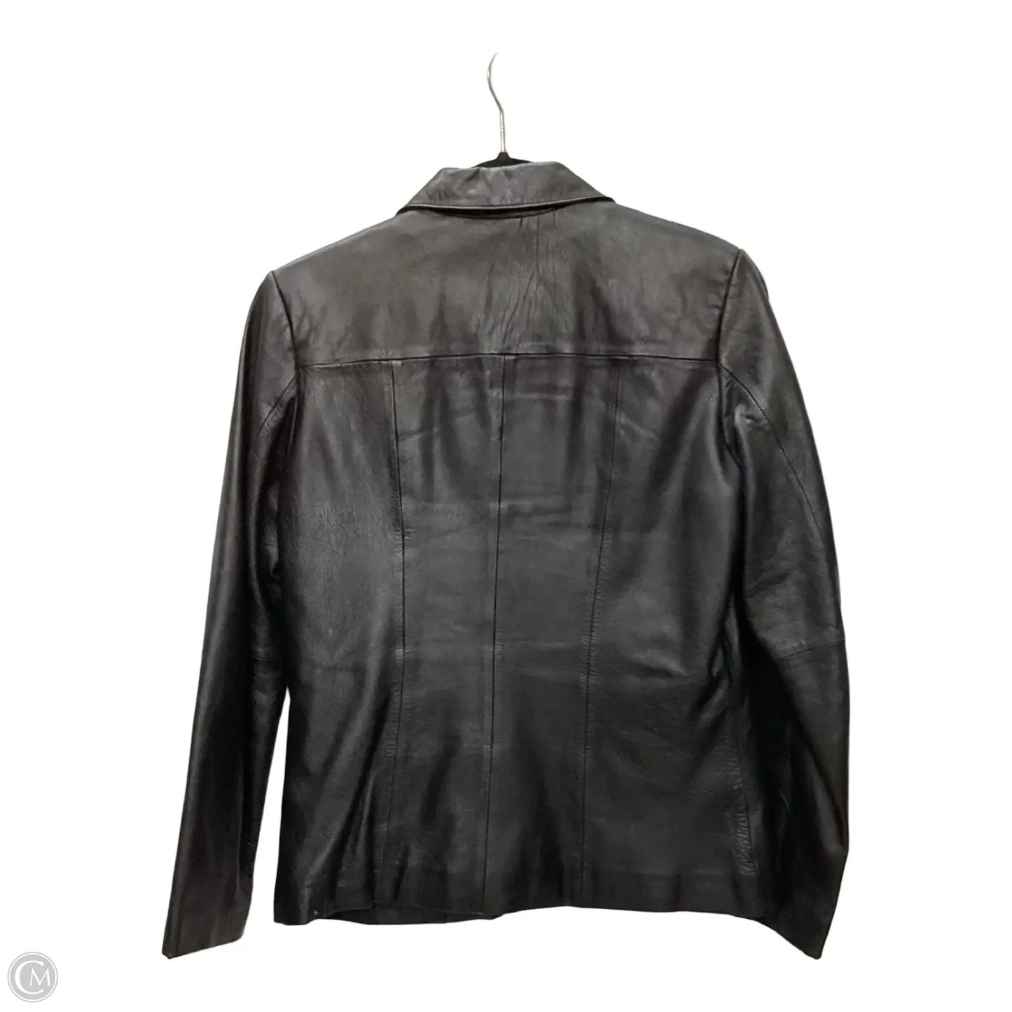 Jacket Leather By Wilsons Leather In Black, Size: S