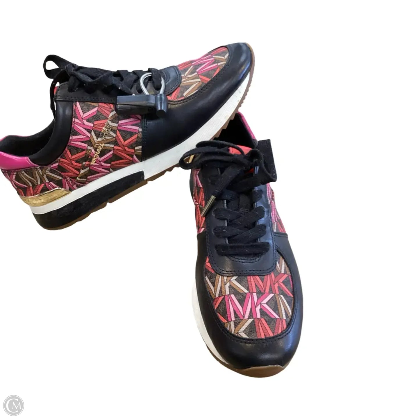 Shoes Sneakers By Michael By Michael Kors In Black & Pink, Size: 8