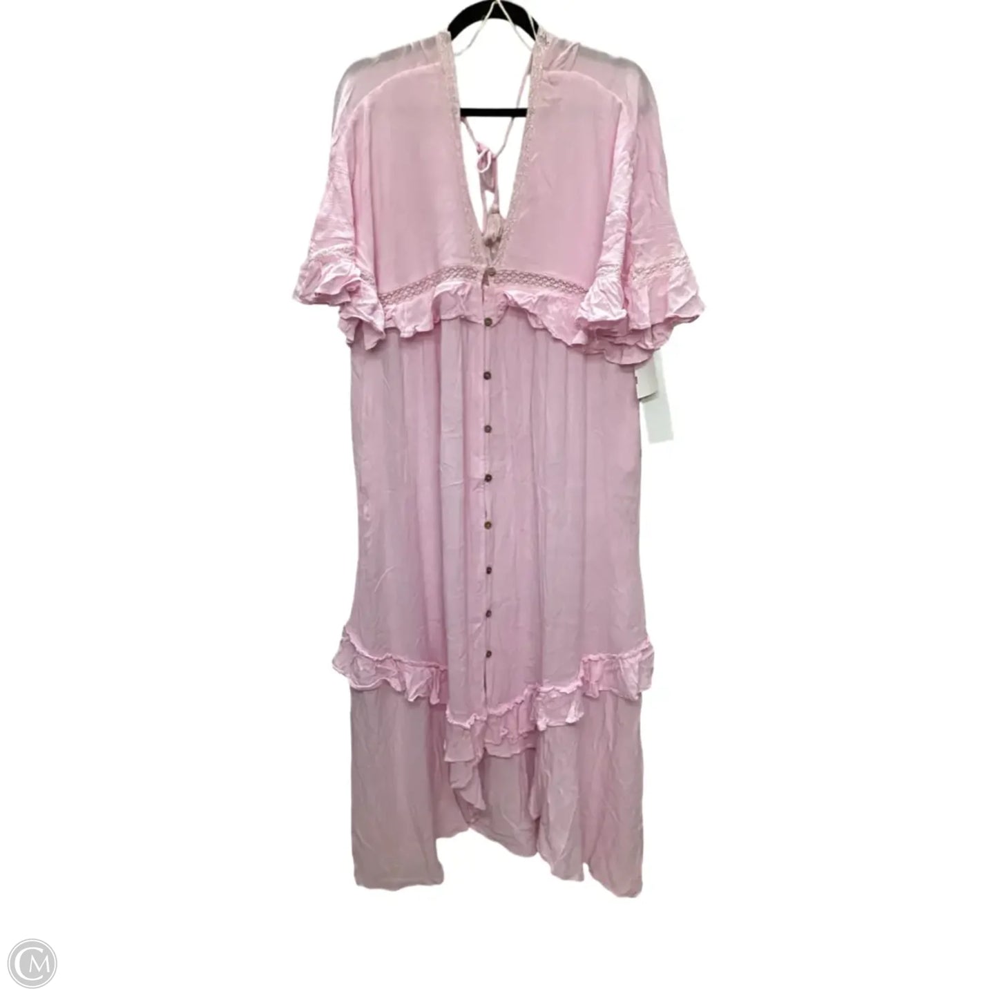 Dress Casual Midi By Free People In Pink, Size: Xs