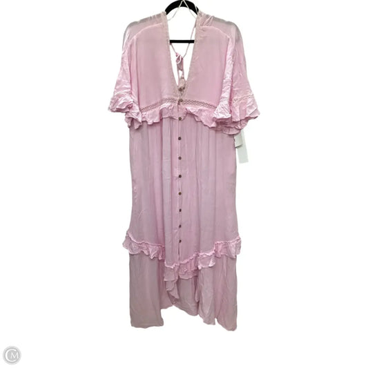 Dress Casual Midi By Free People In Pink, Size: Xs