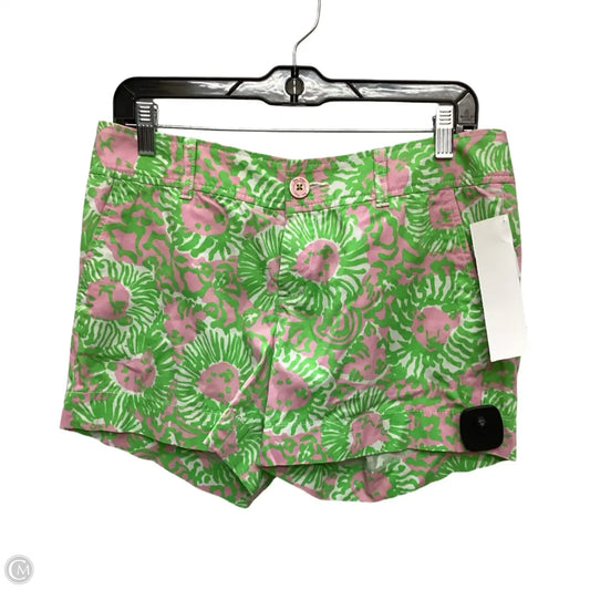 Shorts Designer By Lilly Pulitzer In Green & Pink, Size: 6