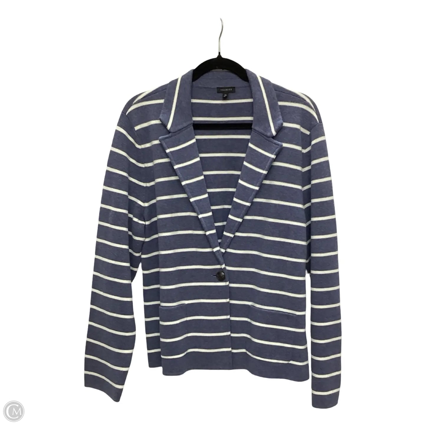 Blazer By Talbots In Striped Pattern, Size: Xl