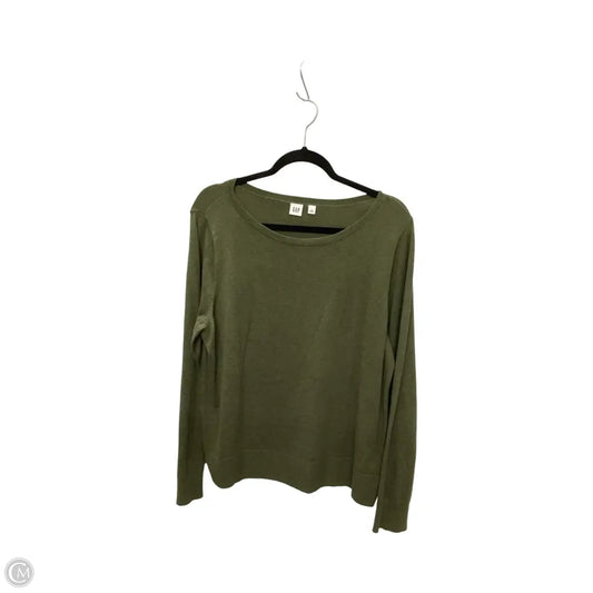 Blouse 3/4 Sleeve By Gap In Green, Size: L