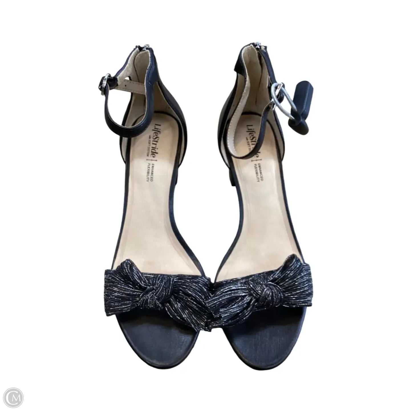 Sandals Heels Block By Life Stride In Black, Size: 8.5