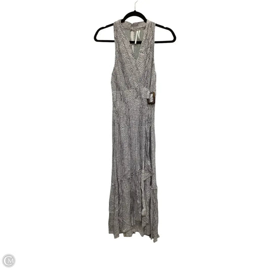 Dress Casual Midi By Anthropologie In Grey, Size: 6
