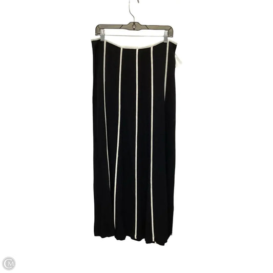 Skirt Maxi By Illa Illa In Black & White, Size: L