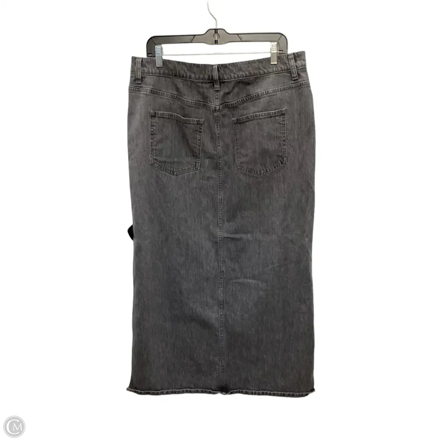 Skirt Maxi By Madewell In Black Denim, Size: 12