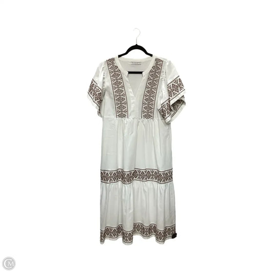 Dress Casual Maxi By See And Be Seen In White, Size: L
