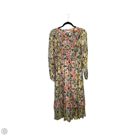 Dress Casual Midi By Voy In Floral Print, Size: M
