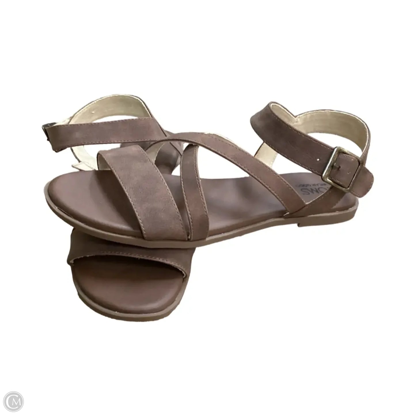 Sandals Flats By Toms In Brown, Size: 9