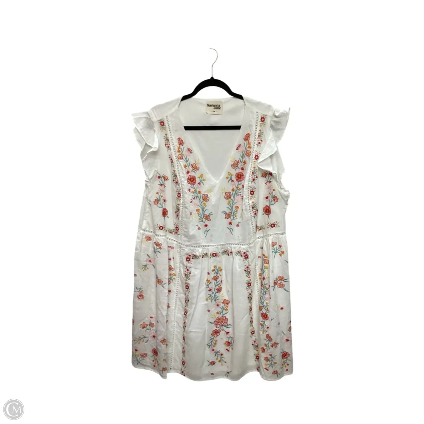 Dress Casual Short By Savanna Jane In Floral Print, Size: 3x