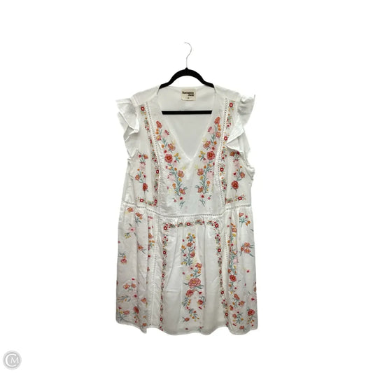 Dress Casual Short By Savanna Jane In Floral Print, Size: 3x