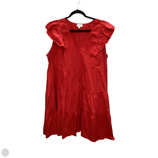Dress Casual Short By Lovelo In Red, Size: 3x