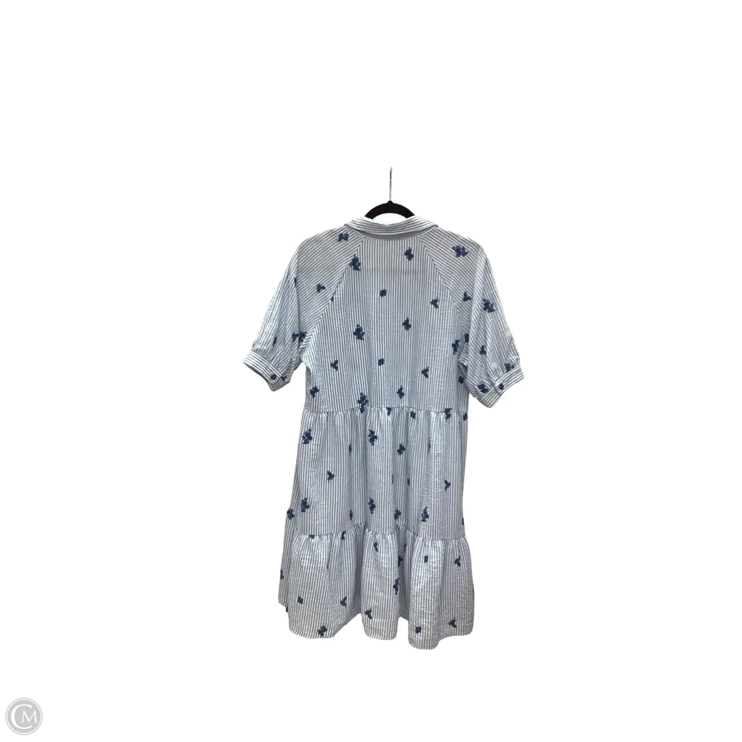 Dress Casual Short By Fig + Flower In Striped Pattern, Size: M
