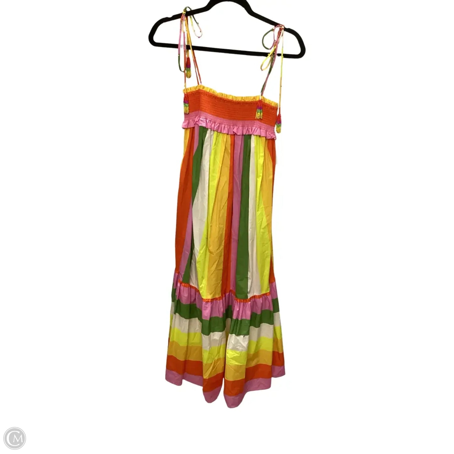 Dress Casual Midi By Farm Rio In Striped Pattern, Size: S