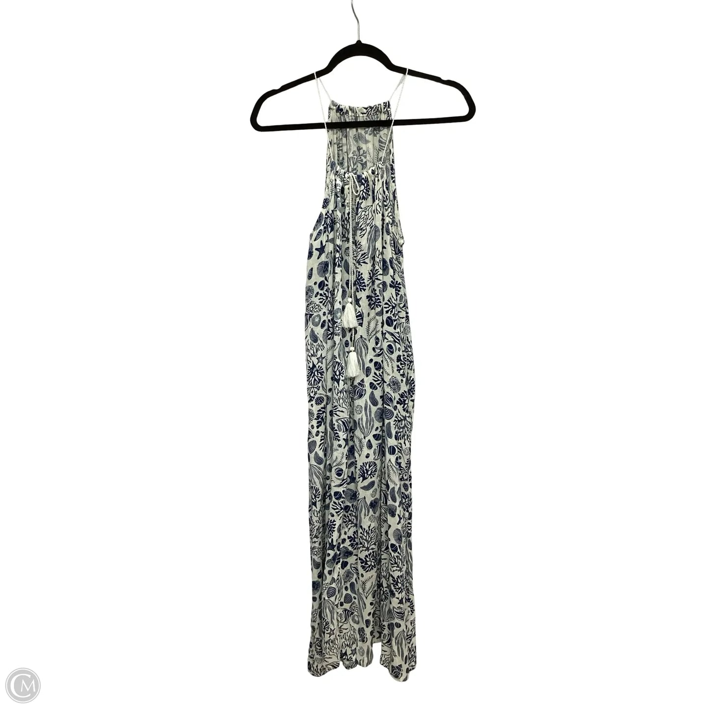 Dress Casual Maxi By Sigrid Olsen In Blue & White, Size: Xl