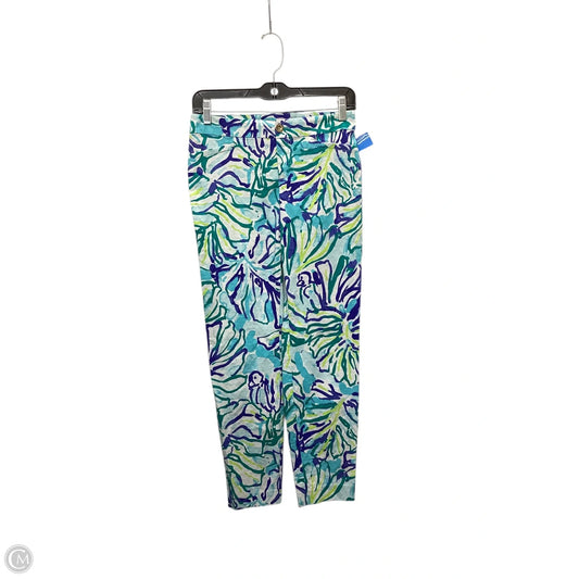 Pants Designer By Lilly Pulitzer In Floral Print, Size: 4