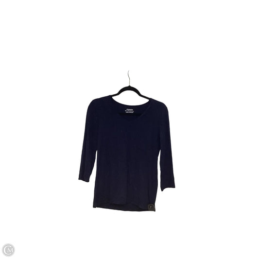 Top 3/4 Sleeve Basic By Chicos In Navy, Size: 0