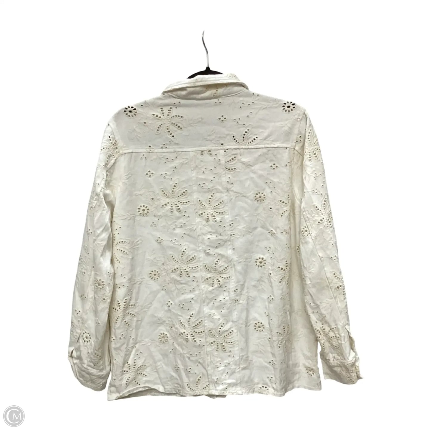Jacket Denim By Solitaire In Cream, Size: L